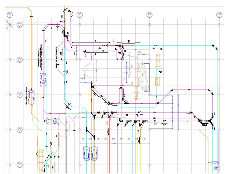 Lay Out  Desvios y Entrada a Pulmón Aereo